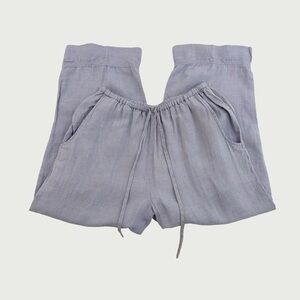 Lavender Wide Leg Linen Pants